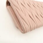 MIU MIU Matelasse Nappa Crystal Leather Hook Long Wallet 5MH109 Used - 图片 8