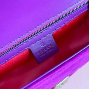 GG Velvet Small Marmont shoulder bag - 图片 8
