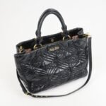 MIU MIU Leather 2Way Shoulder Bag Hand Bag Tote Bag Black - 图片 4