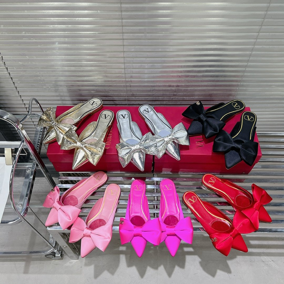 24 Spring/Summer Classic Bow Mule Sandals