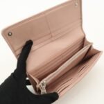 MIU MIU Matelasse Nappa Crystal Leather Hook Long Wallet 5MH109 Used - 图片 16