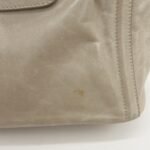PRADA Triangle Logo Leather 2Way Bag Tote Bag Gray BN2104 Used - 图片 17