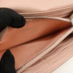 MIU MIU Matelasse Nappa Crystal Leather Hook Long Wallet 5MH109 Used - 图片 17