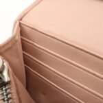 MIU MIU Matelasse Nappa Crystal Leather Hook Long Wallet 5MH109 Used - 图片 19