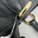 MIU MIU Logo Leather 2Way Bag Tote Bag Shoulder Bag Black RR1901 Used - 图片 9