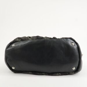 PRADA Logo Nylon Leather Gathered 2Way Shoulder Hand Bag BN4586 - 图片 5