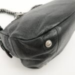 PRADA Logo Leather Chain Shoulder Bag Hand Bag Black BR4370 Used - 图片 10