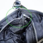 PRADA Triangle Logo Nylon Leather Shoulder Bag Black BR2840 - 图片 23