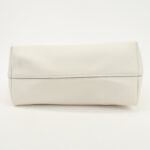 MIU MIU Leather Flower Tote Bag Hand Bag White 5BG054 Used - 图片 5