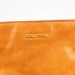 MIU MIU Leather 2Way Bag Hand Bag Shoulder Bag Orange RT0438 - 图片 20