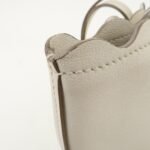 MIU MIU Leather Flower Tote Bag Hand Bag White 5BG054 Used - 图片 15