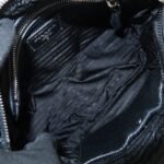 PRADA Logo Leather Chain Shoulder Bag Hand Bag Black BR4370 Used - 图片 21