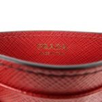 PRADA Saffiano Leather Heart Card Case Black Red White 1MC025 - 图片 18