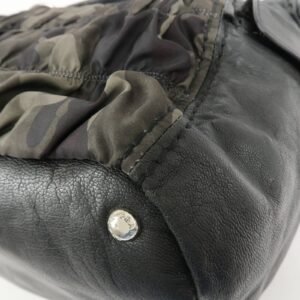 PRADA Logo Nylon Leather Gathered 2Way Shoulder Hand Bag BN4586 - 图片 12