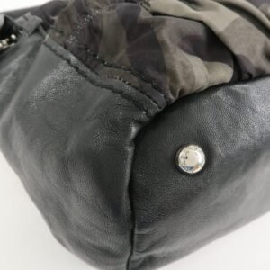 PRADA Logo Nylon Leather Gathered 2Way Shoulder Hand Bag BN4586 - 图片 9