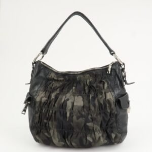 PRADA Logo Nylon Leather Gathered 2Way Shoulder Hand Bag BN4586 - 图片 2