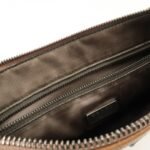 PRADA Triangle Logo Leather Shoulder Bag Hand Bag Brown Used - 图片 22