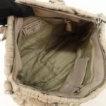 PRADA Logo Leather Gathered 2Way Hand Bag Beige BN1336 - 图片 22