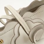 MIU MIU Leather Flower Tote Bag Hand Bag White 5BG054 Used - 图片 8