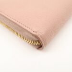 MIU MIU Leather Zip Around Wallet Zippy Wallet Long Wallet Pink 5ML506 Used - 图片 8