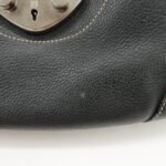 PRADA Logo Leather Shoulder Bag Hand Bag Black BR3593 Used - 图片 18