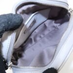 MIU MIU Leather Glitter Pouch Cosmetic Pouch Silver 5ND001 Used - 图片 19