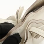 MIU MIU Leather Flower Tote Bag Hand Bag White 5BG054 Used - 图片 21