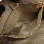 PRADA Triangle Logo Leather 2Way Bag Tote Bag Gray BN2104 Used - 图片 22