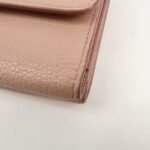 MIU MIU Leather Bi-fold Wallet Compact Wallet Pink 5ML014 Used - 图片 7