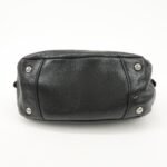 PRADA Logo Leather Chain Shoulder Bag Hand Bag Black BR4370 Used - 图片 5