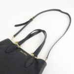 MIU MIU Logo Leather 2Way Bag Tote Bag Shoulder Bag Black RR1901 Used - 图片 6
