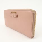 MIU MIU Leather Zip Around Wallet Zippy Wallet Long Wallet Pink 5ML506 Used - 图片 3