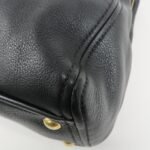 MIU MIU Logo Leather 2Way Bag Tote Bag Shoulder Bag Black RR1901 Used - 图片 11