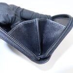PRADA Triangle Logo Saffiano Leather Round Zippy Coin Case Black - 图片 17