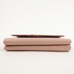 MIU MIU Leather Bi-fold Wallet Compact Wallet Pink 5ML014 Used - 图片 5