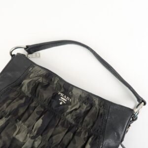 PRADA Logo Nylon Leather Gathered 2Way Shoulder Hand Bag BN4586 - 图片 6