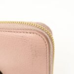MIU MIU Leather Zip Around Wallet Zippy Wallet Long Wallet Pink 5ML506 Used - 图片 13