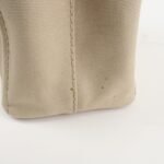 PRADA Logo Canapa Mini Canvas Tote Bag Hand Bag Beige 1BG439 Used - 图片 20