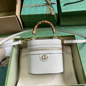 GG Mini bamboo shoulder bag - 图片 2