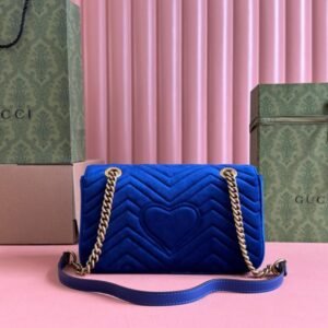 GG Velvet Small Marmont shoulder bag - 图片 4