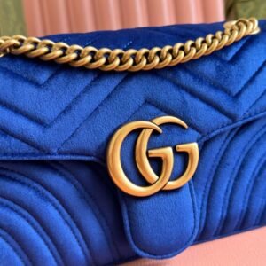 GG Velvet Small Marmont shoulder bag - 图片 7