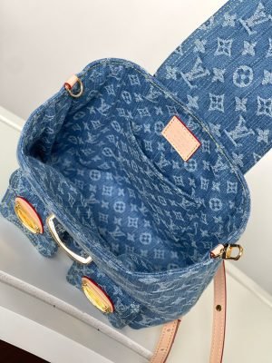 Denim Backpack (24x26x7 cm ) - 图片 6