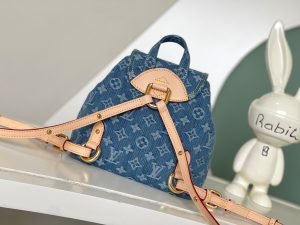 Denim Backpack (24x26x7 cm ) - 图片 3