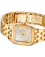 PANTHÈRE DE CARTIER WATCH MEDIUM MODEL, QUARTZ, YELLOW GOLD, DIAMONDS - 图片 3