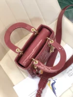 ABCDior Calf Lacquered Rattan Tote Size 20 x 16.5 x 8cm - 图片 2