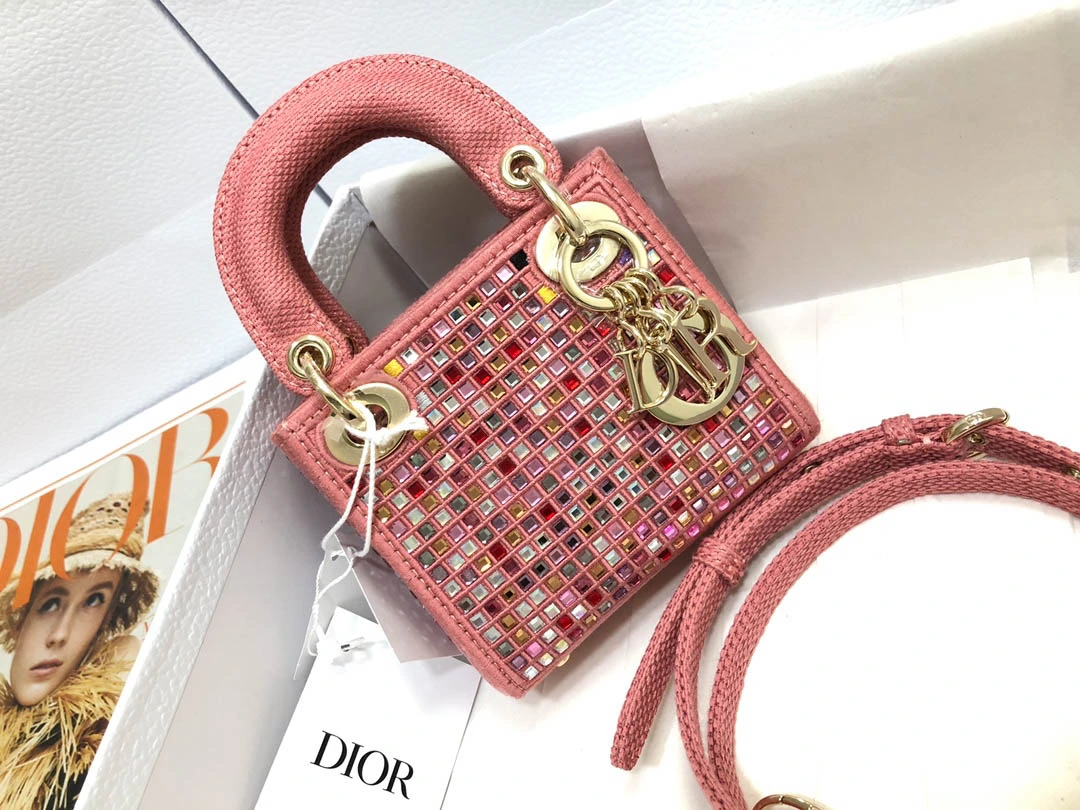 Lady Dior mini Size: 12 x 10.2 x 5 cm
