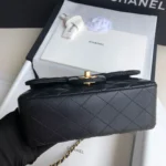 Black Lambskin Gold Buckle - 图片 3