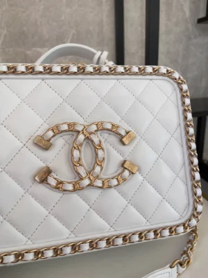 Chane Vanity case Vintage Cosmetic Bag Model: 93343 Size: 21cm - 图片 3