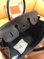 Birkin box black with gold buckle - 图片 4