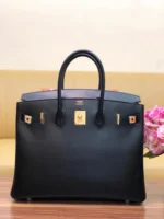 Birkin box black with gold buckle - 图片 5